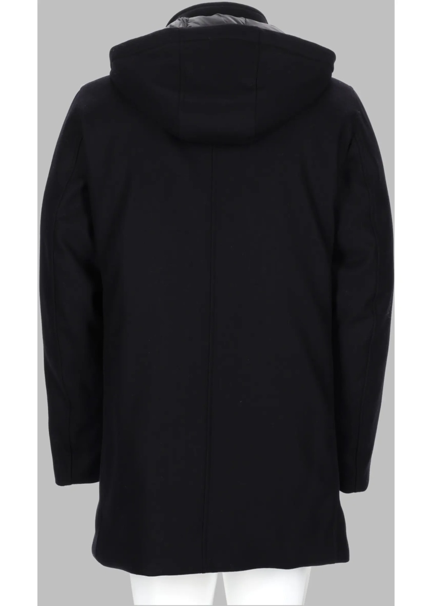 Trenciuri Paltò Cappotto In Lana Con Cappuccio - Img 2