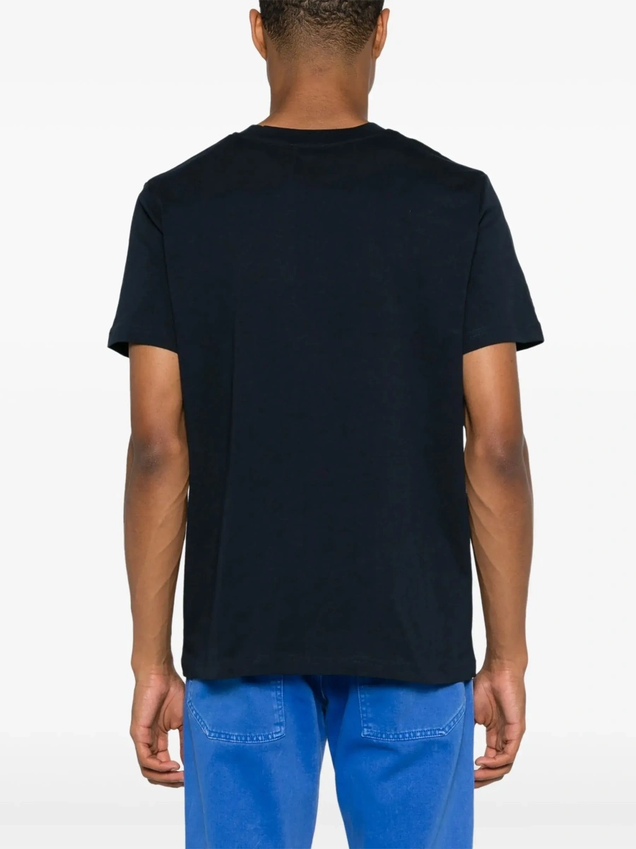 Tricou A.P.C. albastru din bumbac - Img 7