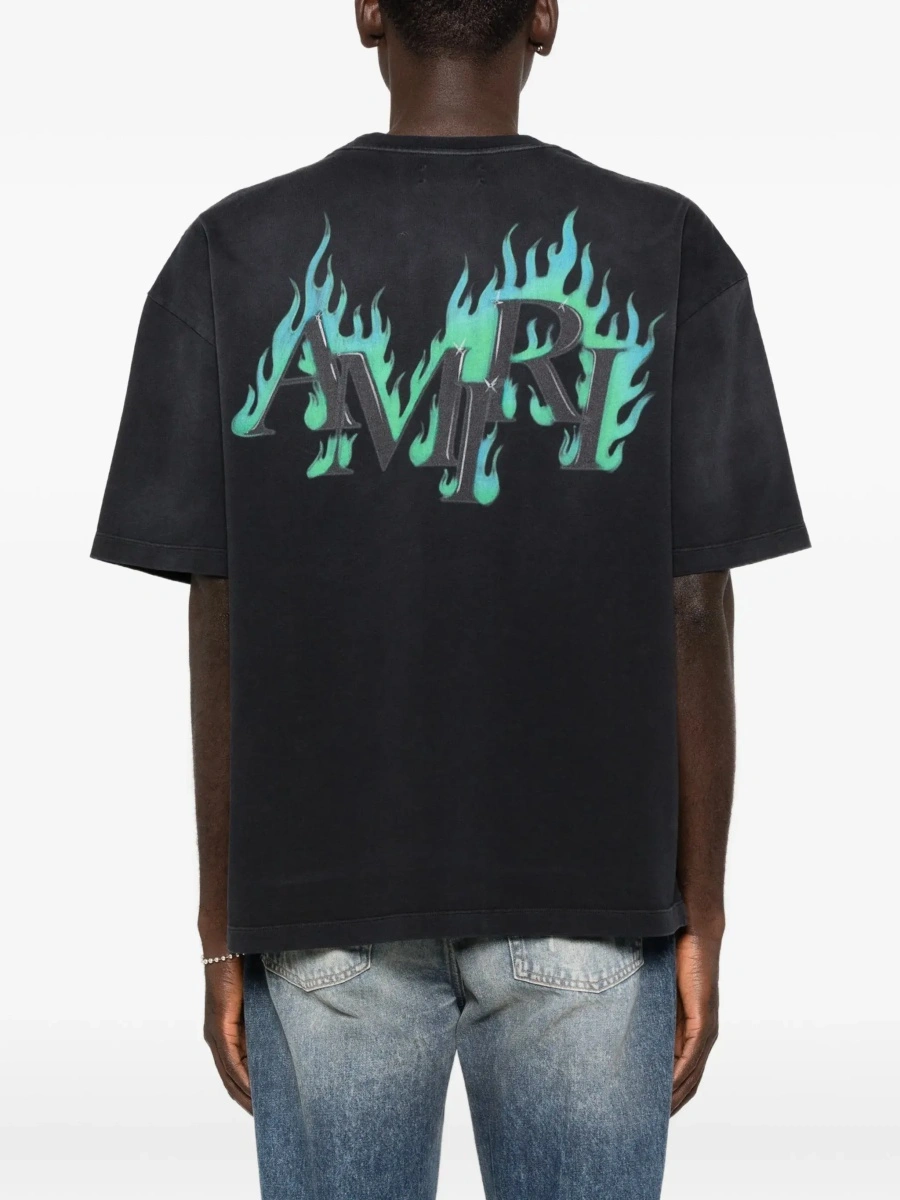 Tricou AMIRI negru din bumbac - Img 6