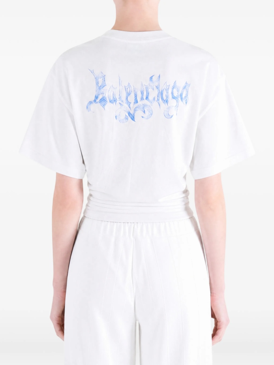 Tricou Balenciaga alb - Img 4