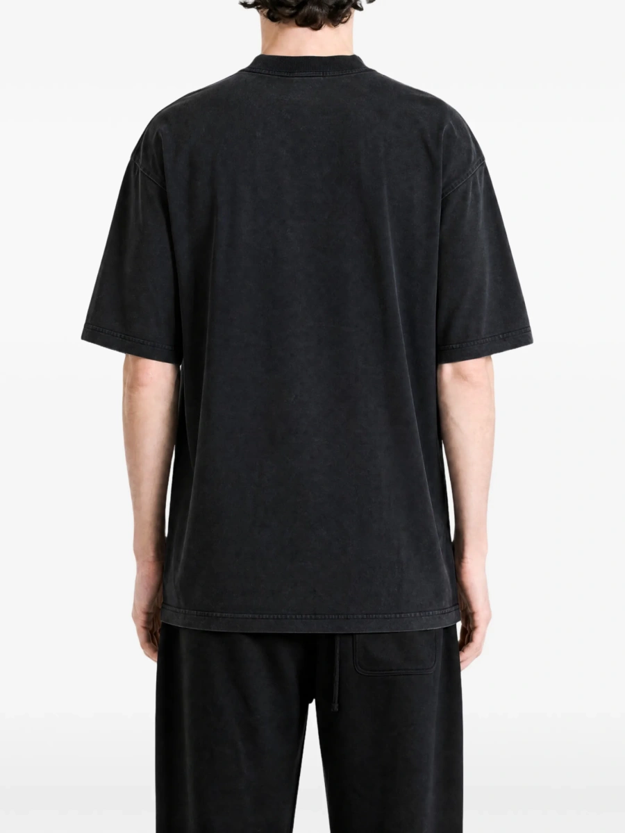 Tricou Balenciaga negru din bumbac - Img 4