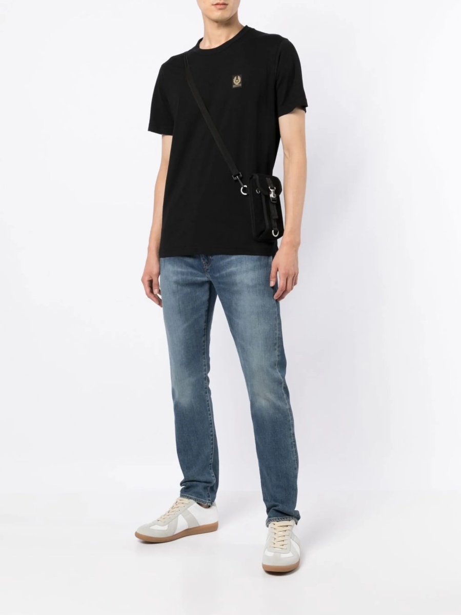 Tricou Belstaff negru din bumbac - Img 2