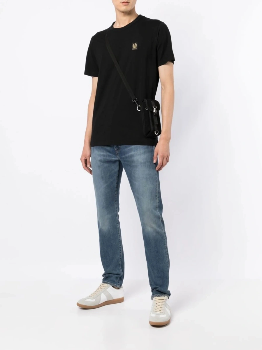 Tricou Belstaff negru din bumbac - Img 2