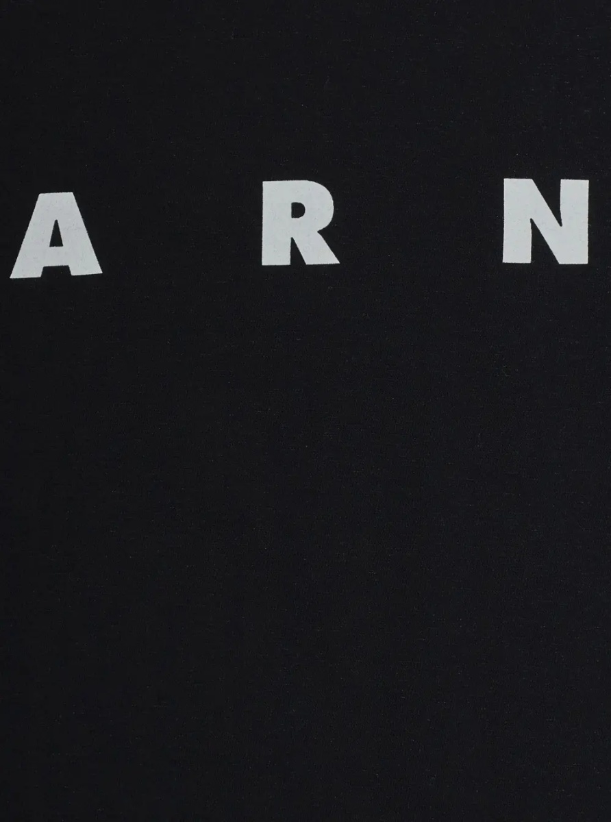 Tricou Black T-shirt with printed logo on the front in Boy - Img 3