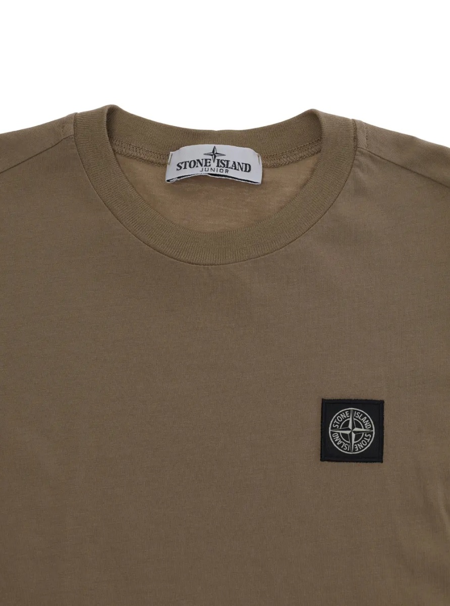 Tricou Brown T-Shirt with Logo on the Front for Men - Img 3