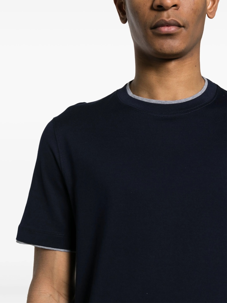 Tricou Brunello Cucinelli albastru - Img 5
