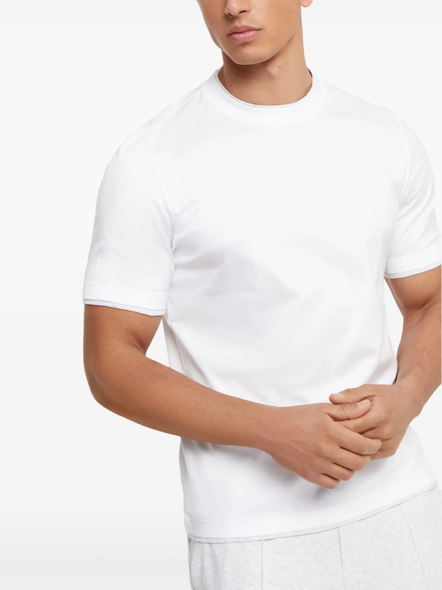 Tricou Brunello Cucinelli alb - Img 3
