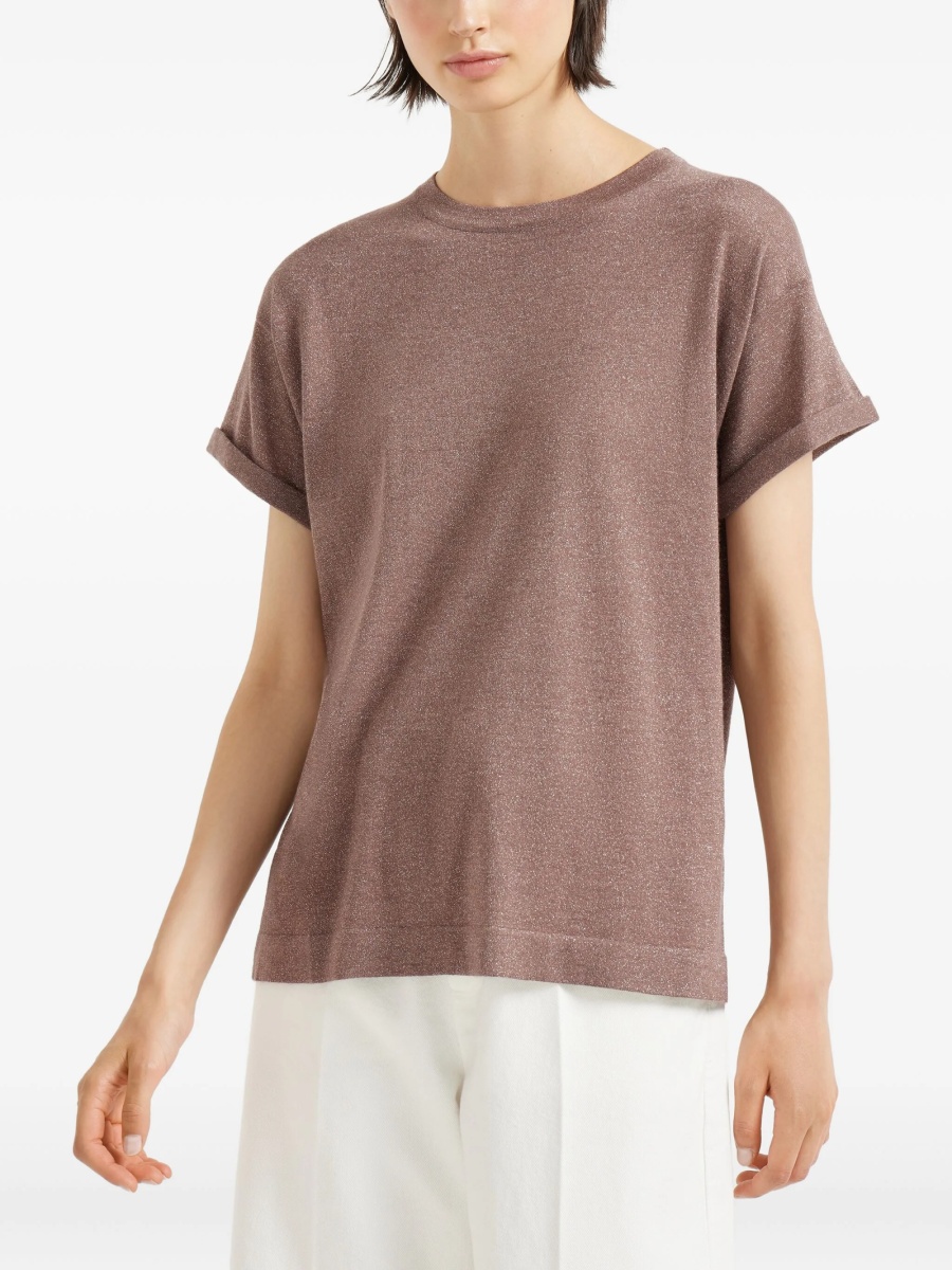 Tricou Brunello Cucinelli maro - Img 3