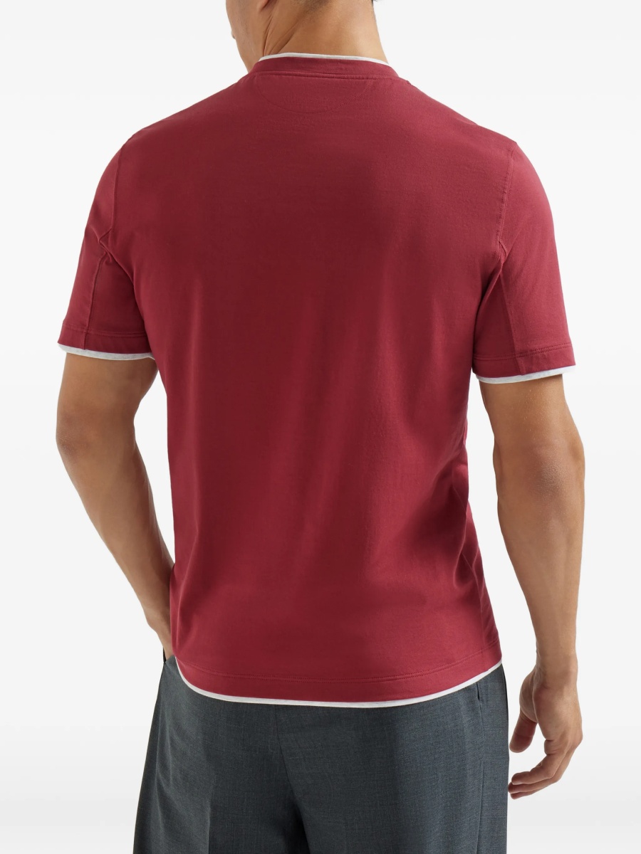 Tricou Brunello Cucinelli rosu - Img 4