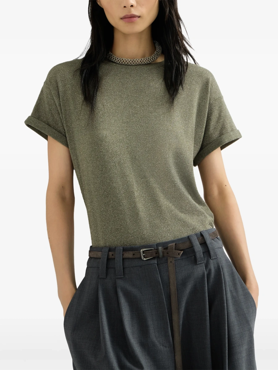 Tricou Brunello Cucinelli verde - Img 3