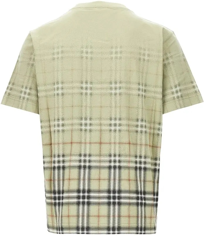 Tricou Cotton T-shirt with faded Check motif - Img 3