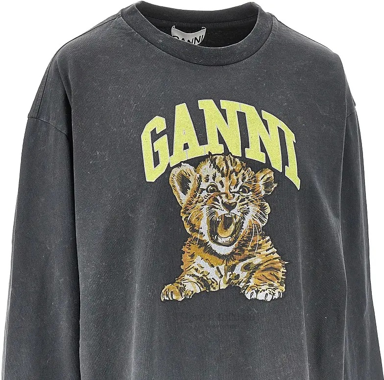 Tricou Cotton T-shirt with 'Tiger' print - Img 2