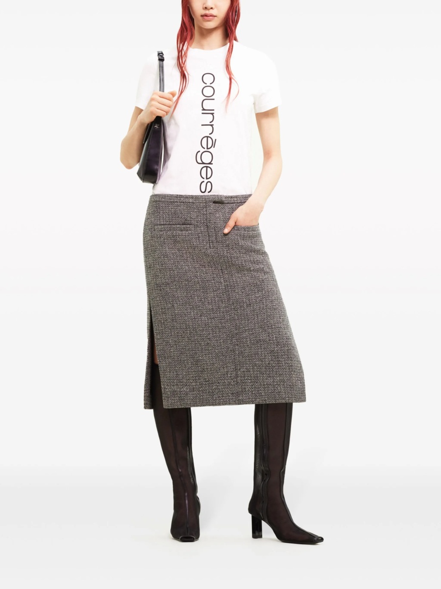 Tricou COURRÈGES alb - Img 2