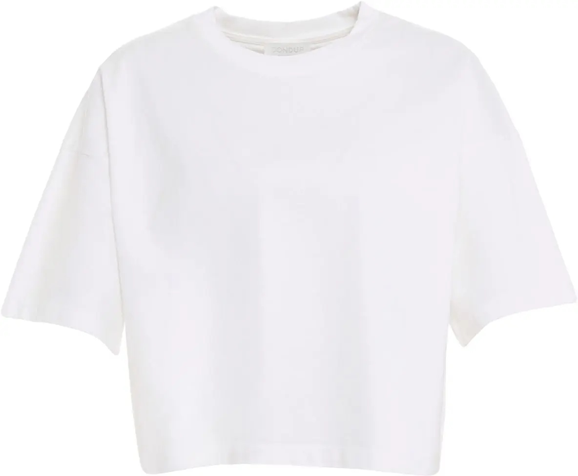 Tricou Cropped cotton t-shirt - Img 2