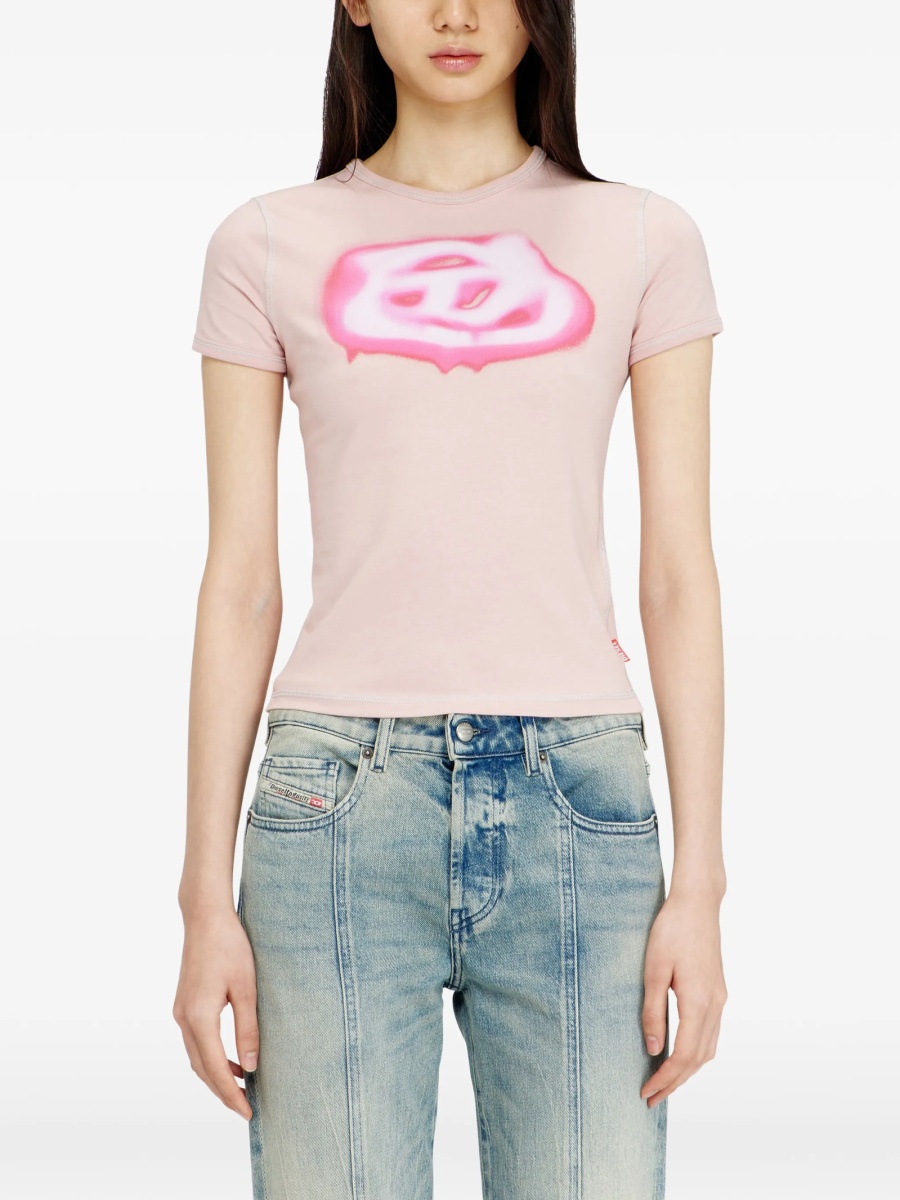 Tricou Diesel roz - Img 3