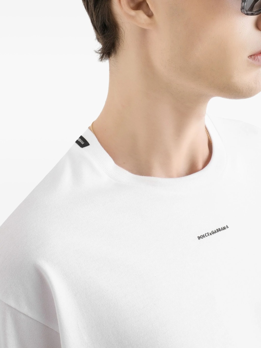 Tricou Dolce &amp; Gabbana alb din bumbac - Img 5