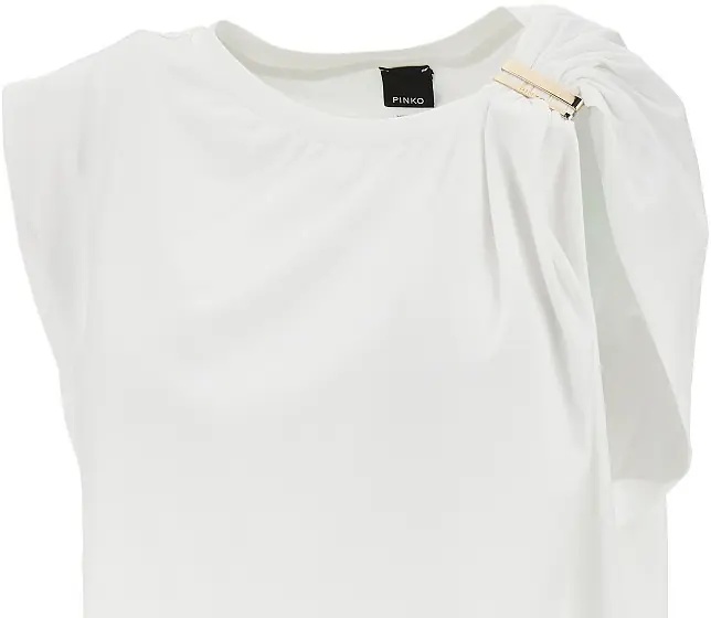 Tricou Draped stretch jersey T-shirt - Img 2