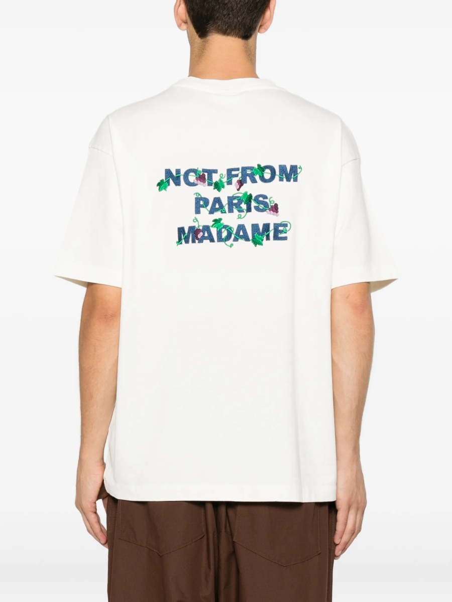 Tricou DRÔLE DE MONSIEUR alb - Img 4