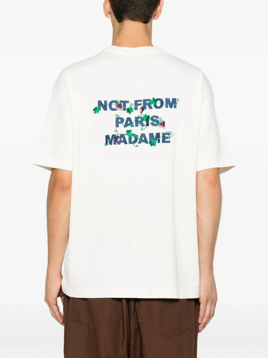 Tricou DRÔLE DE MONSIEUR alb - Img 4