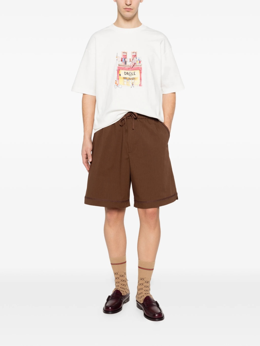 Tricou DRÔLE DE MONSIEUR alb - Img 2