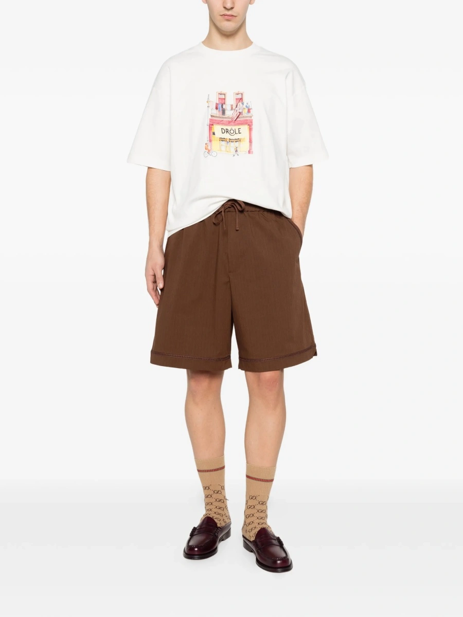 Tricou DRÔLE DE MONSIEUR alb - Img 2