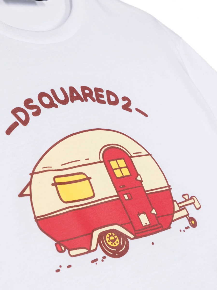 Tricou DSQUARED2 alb - Img 3