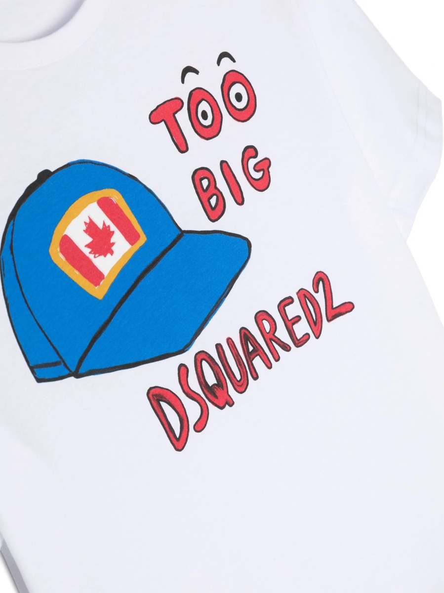 Tricou DSQUARED2 alb - Img 3