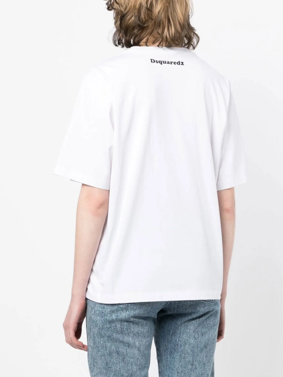 Tricou DSQUARED2 alb - Img 4