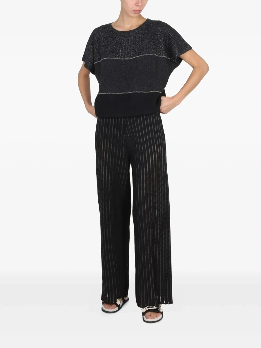 Tricou Fabiana Filippi gri din lana si mohair - Img 2
