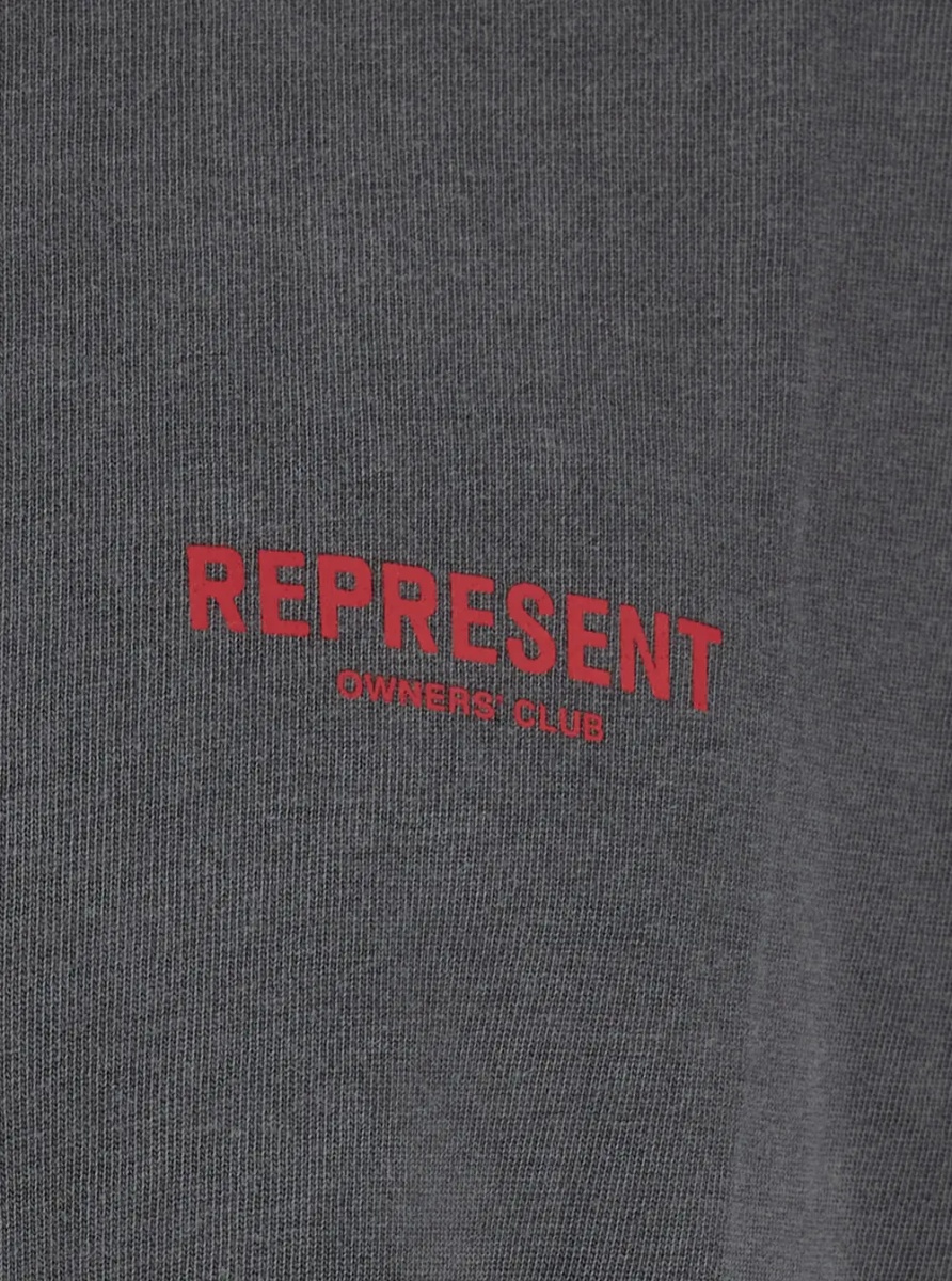 Tricou Faded Black T-Shirt with Logo on the Front and Maxi Logo on the Back in Cotton for Men - Img 3