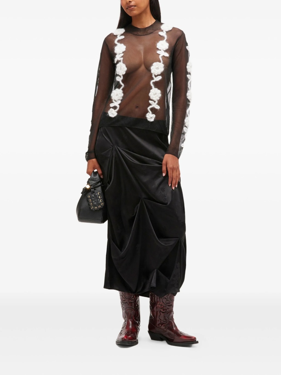Tricou Ganni negru - Img 2
