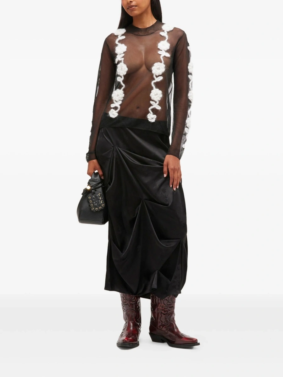 Tricou Ganni negru - Img 2