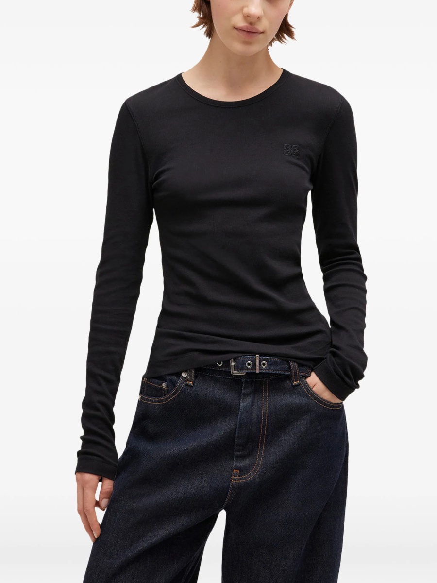 Tricou Ganni negru - Img 2