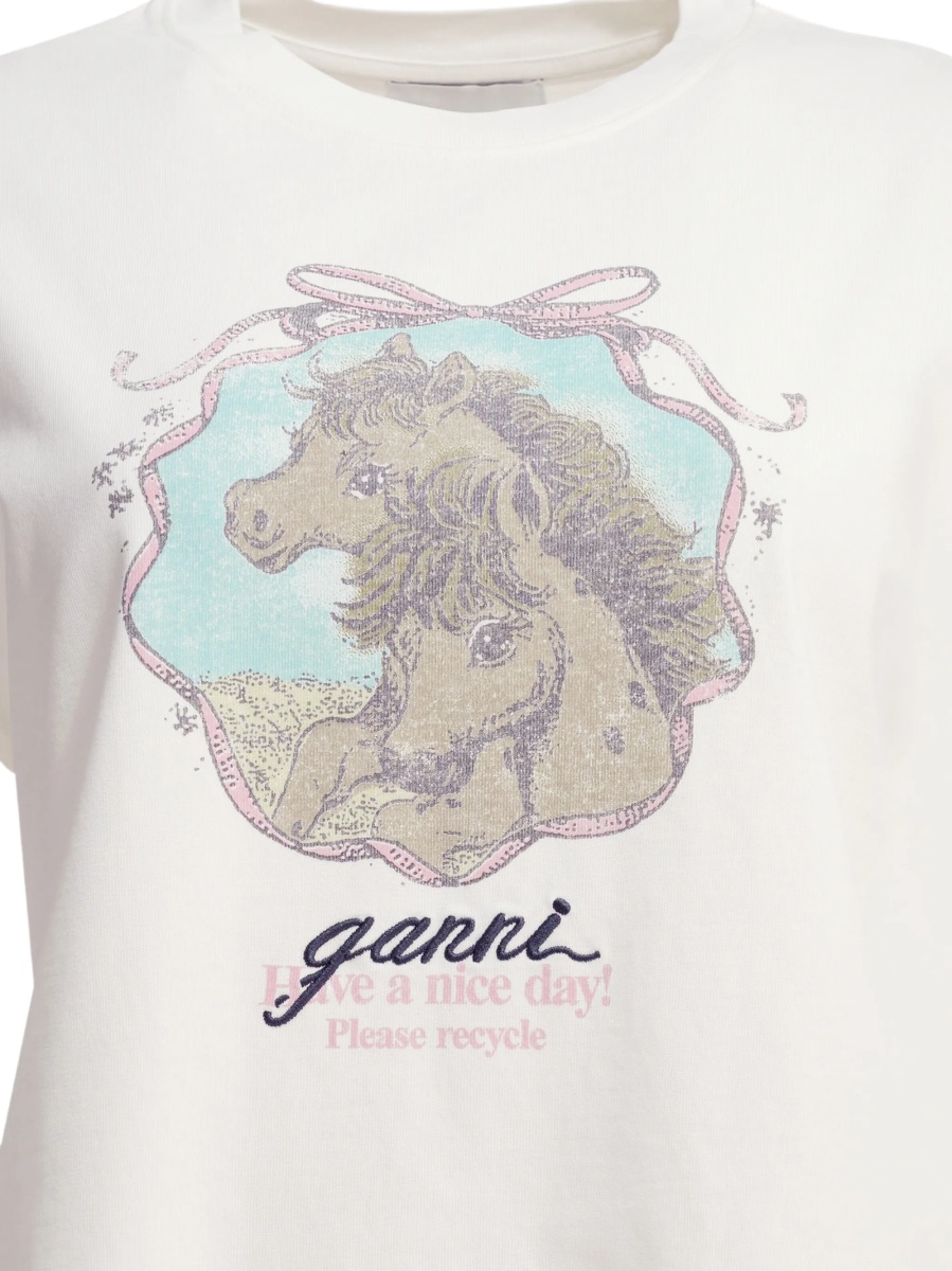 Tricou Ganni neutru - Img 4