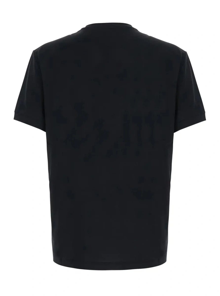 Tricou Giorgio Armani negru din bumbac - Img 2