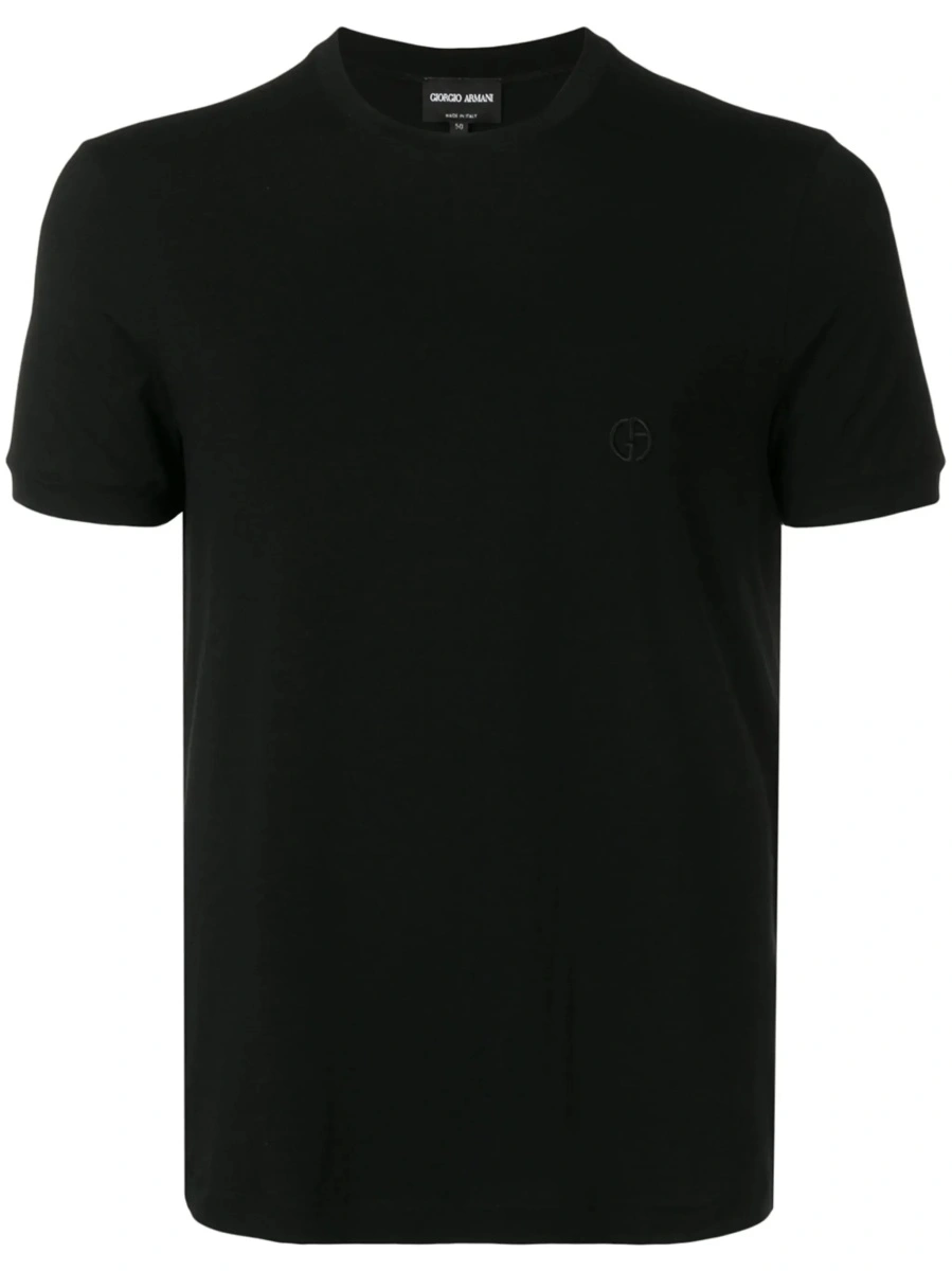 Tricou Giorgio Armani negru din vascoza - Img 8