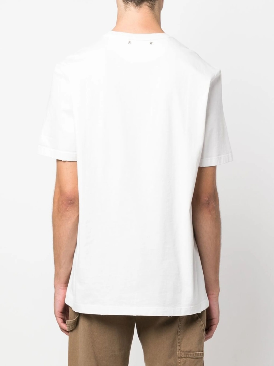 Tricou Golden Goose alb - Img 4
