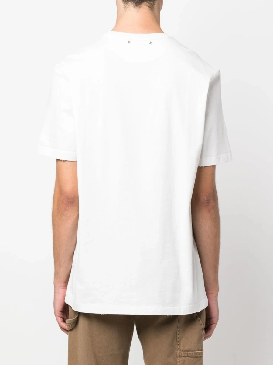 Tricou Golden Goose alb - Img 4