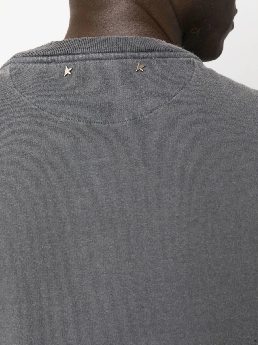 Tricou Golden Goose gri - Img 5