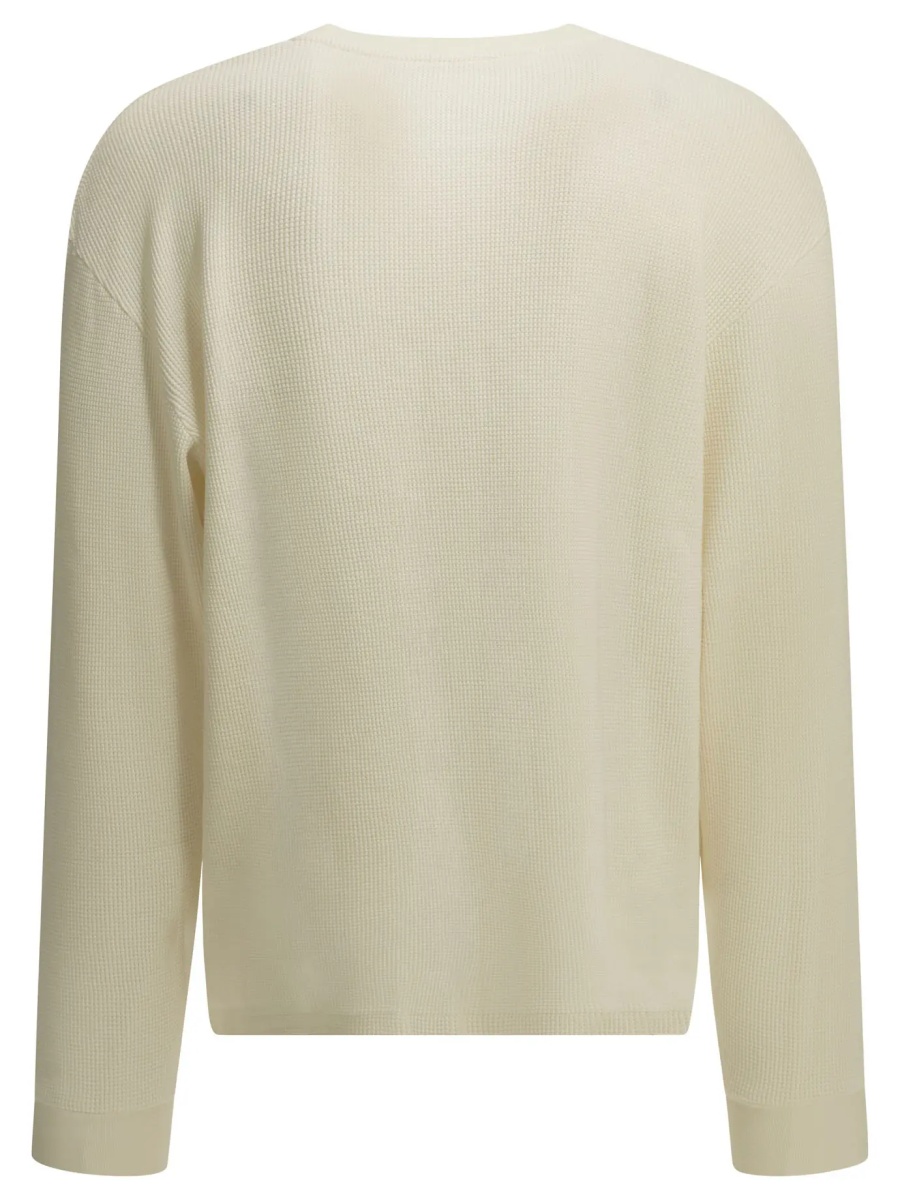 Tricou Henley T-shirt with a honeycomb pattern - Img 2