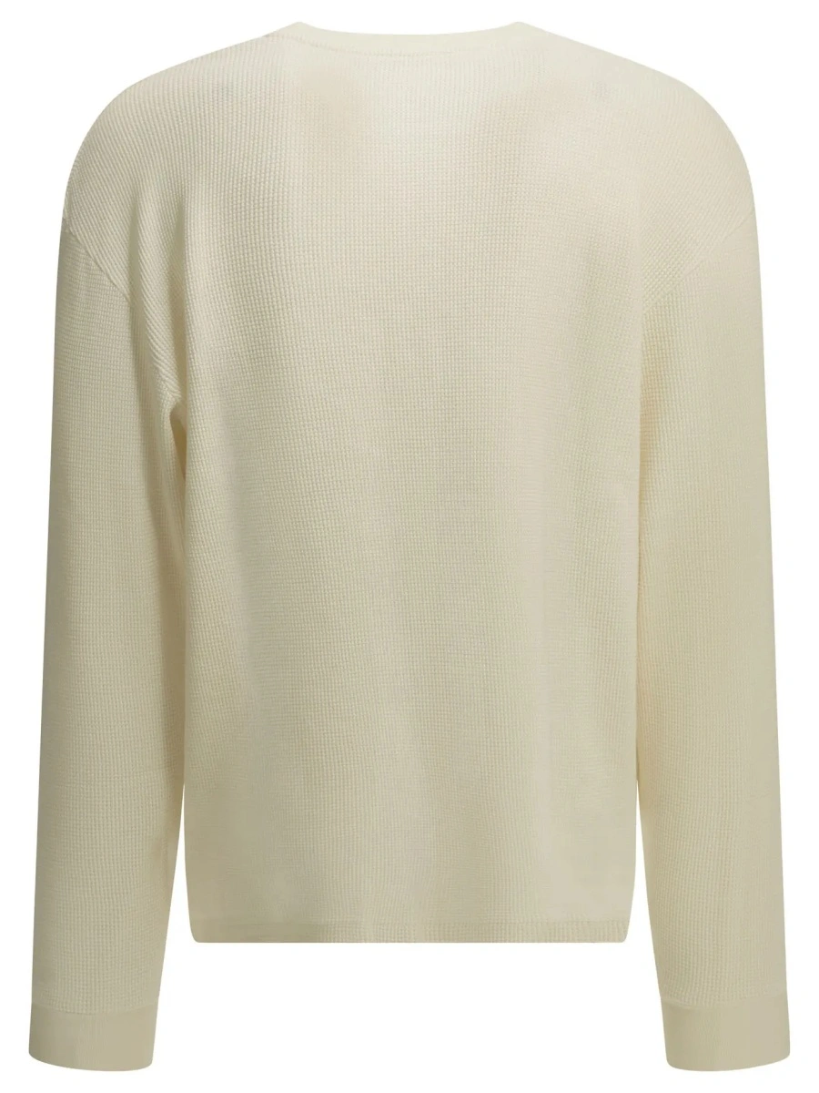 Tricou Henley T-shirt with a honeycomb pattern - Img 2