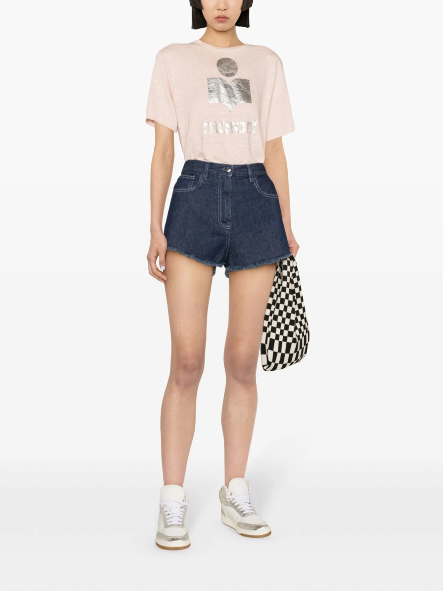 Tricou ISABEL MARANT ETOILE roz - Img 2