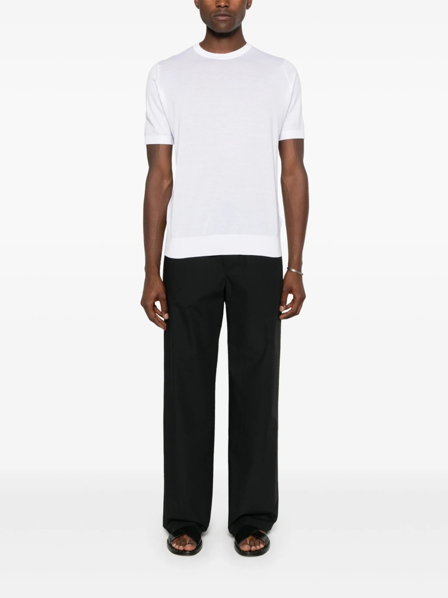 Tricou John Smedley alb - Img 2