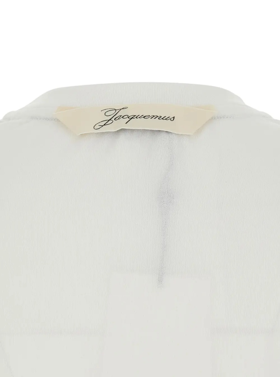 Tricou 'LE TSHIRT VENTADOU' White Crew neck T-shirt with gros grain logo on the back in fabric for women - Img 3