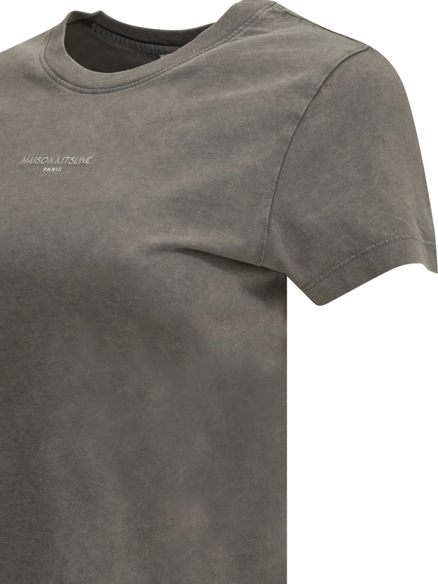 Tricou MAISON KITSUNÉ "Faded" Crew-Neck T-Shirt - Img 4