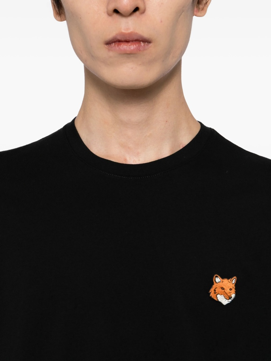 Tricou MAISON KITSUNÉ negru - Img 4