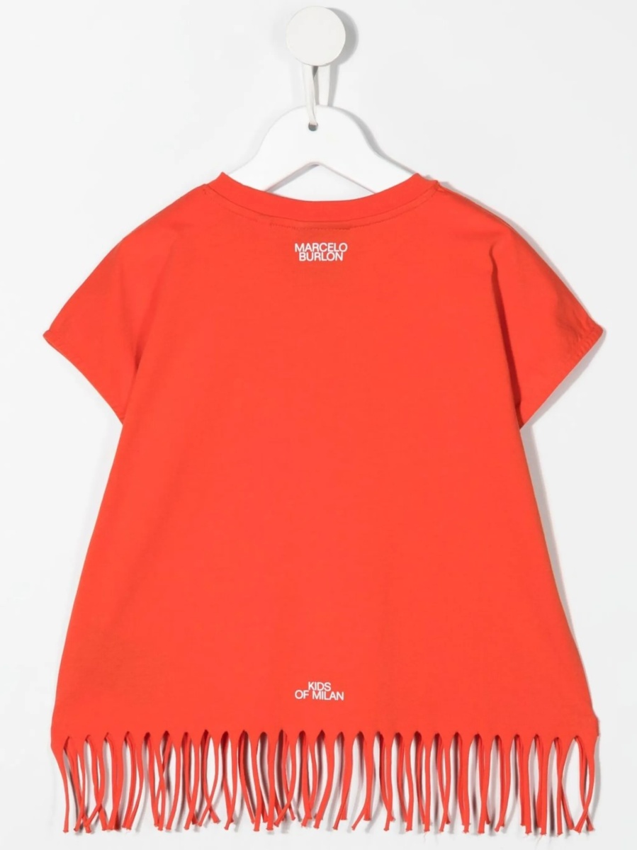Tricou Marcelo Burlon rosu - Img 2