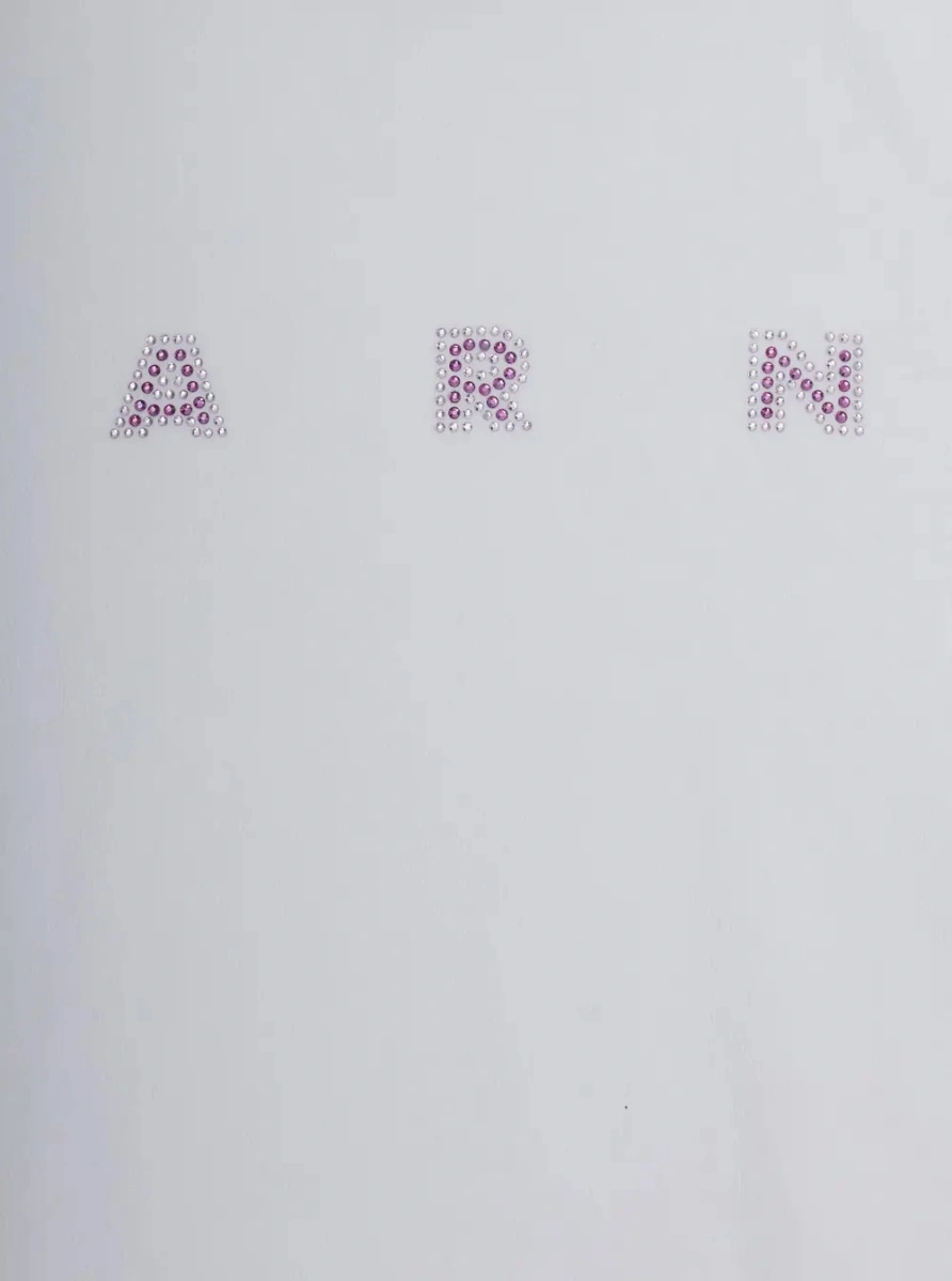 Tricou Marni alb din bumbac - Img 3