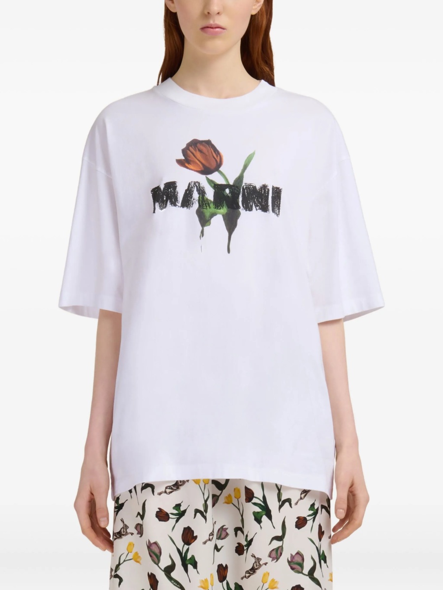 Tricou Marni alb - Img 2