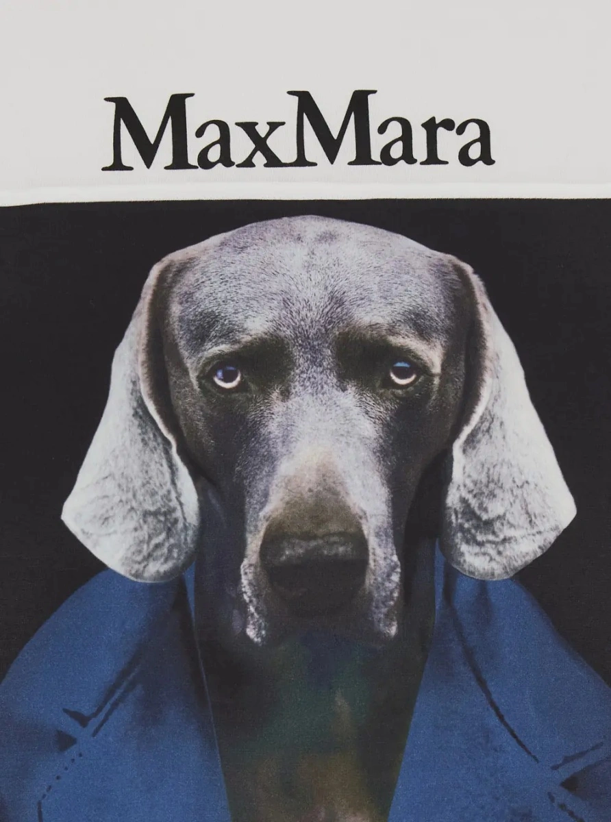 Tricou Max Mara alb din bumbac - Img 3